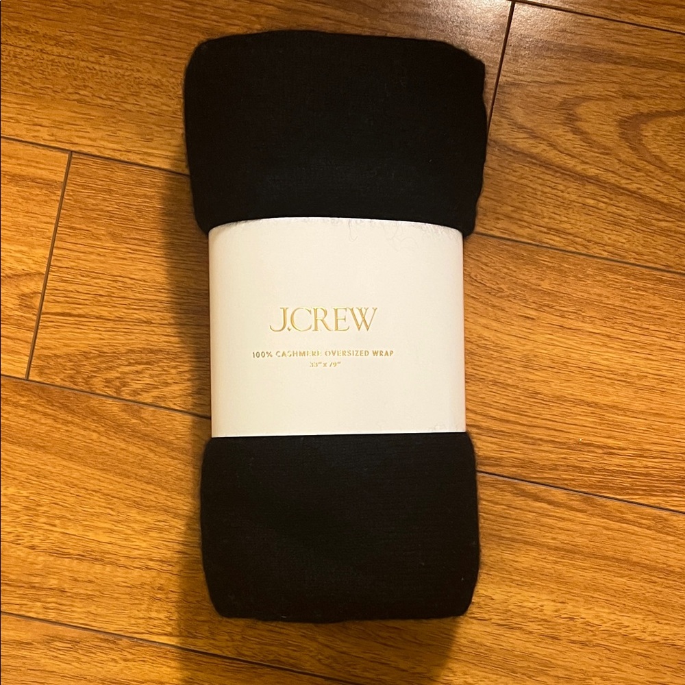 J. Crew Black Cashmere Wrap